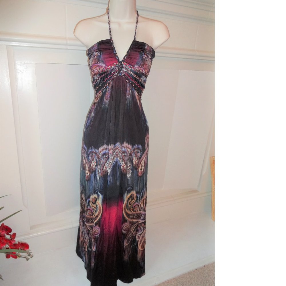 SKYJolima Halter Maxi Dress,  XS